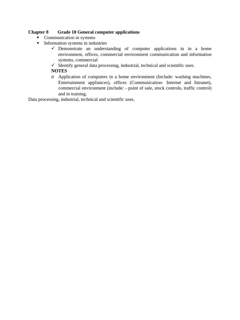 Chapter 8 Grade 10 General Computer Applications | PDF