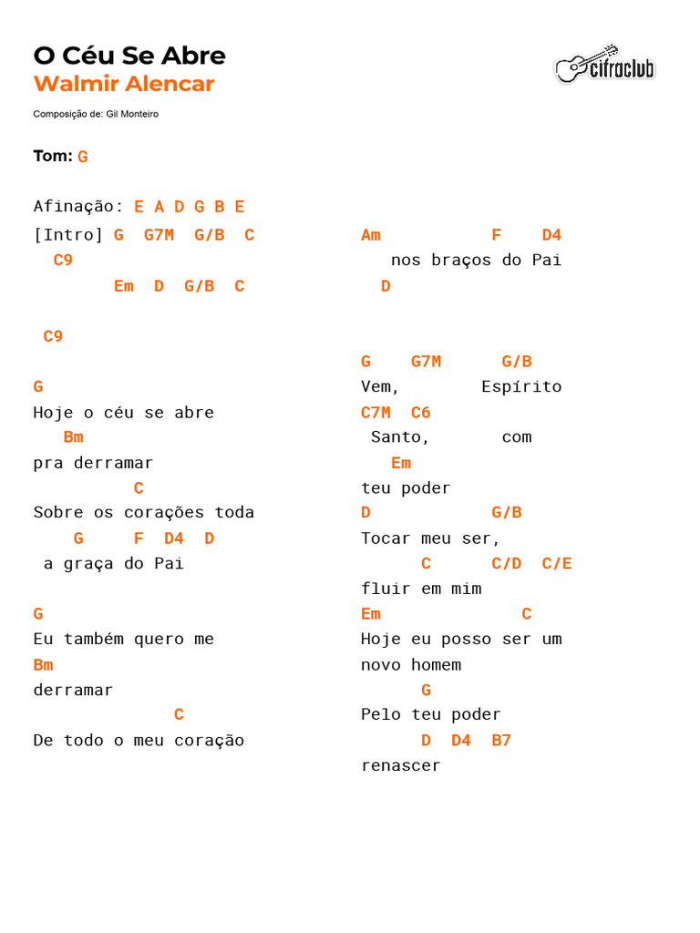 Letra da Música 