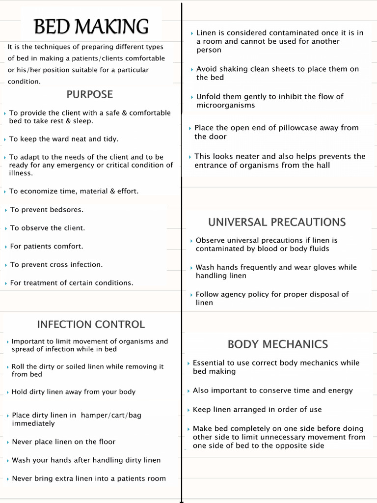 Bed Making | PDF