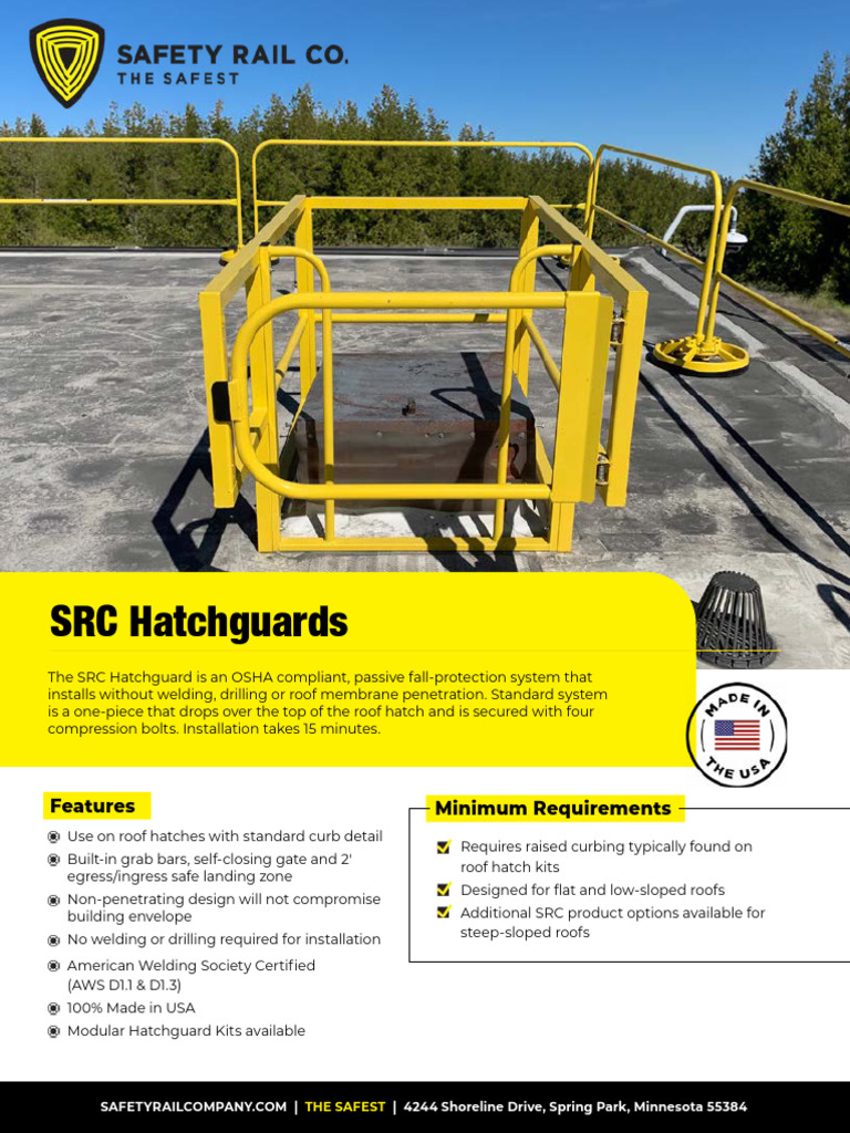 OSHA Compliant SRC Hatchguard System | PDF | Mechanical Engineering