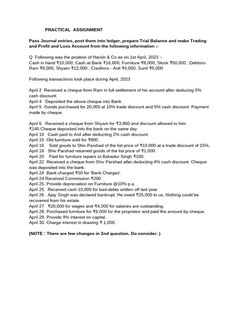 Practical Assignment | PDF