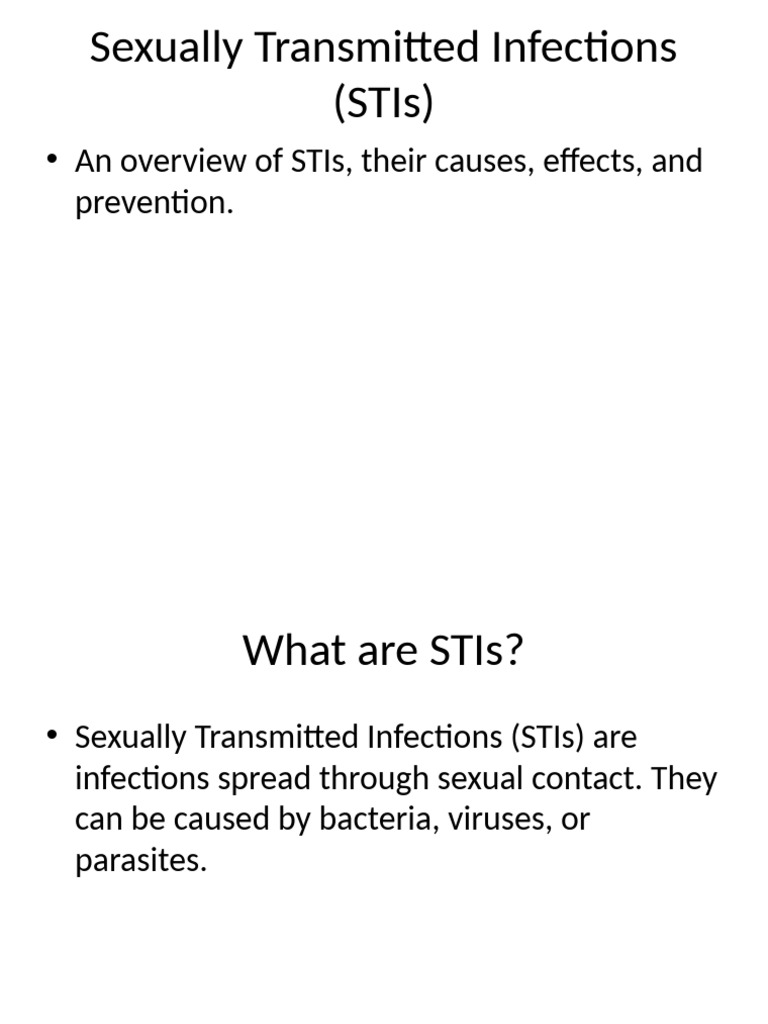 Understanding STIs: Causes and Prevention | PDF