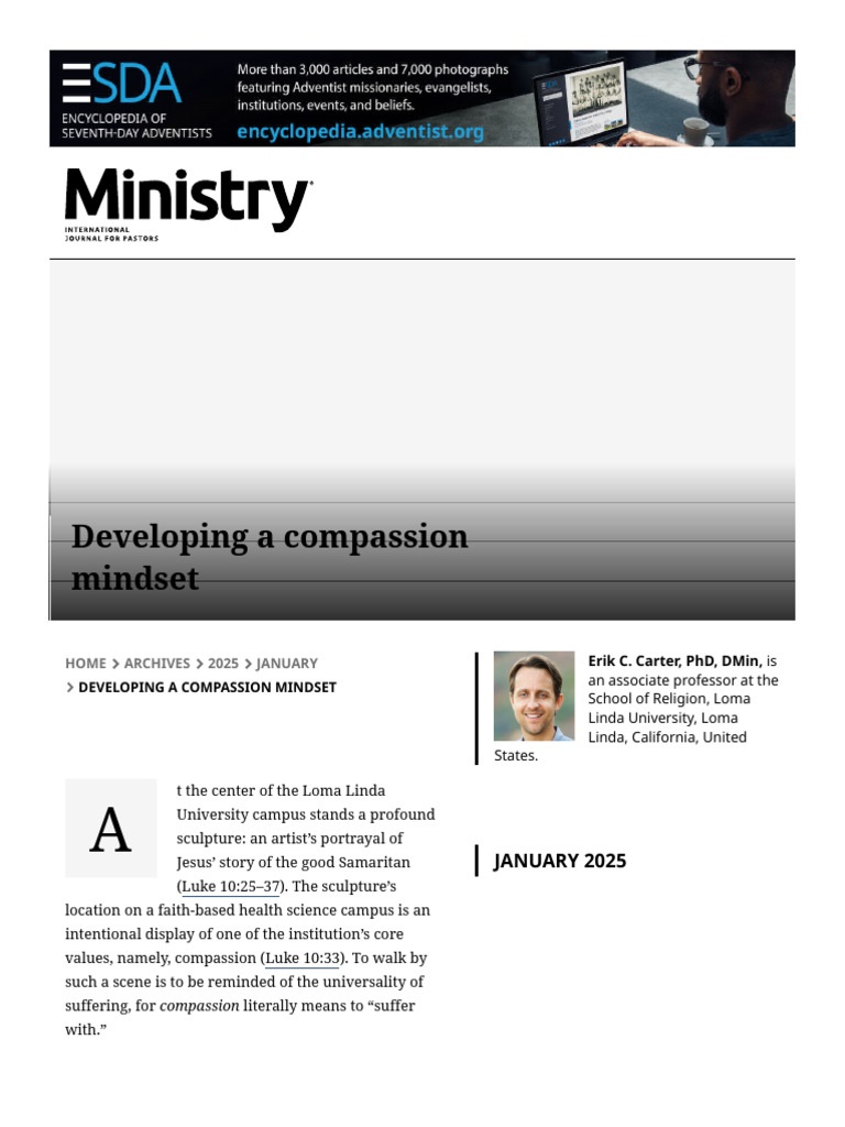 Ministry Magazine - Developing A Compassion Mindset | PDF | Compassion ...