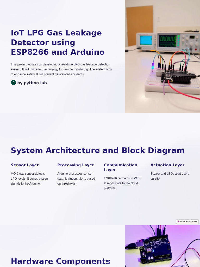 IoT LPG Gas Leakage Detection System | PDF