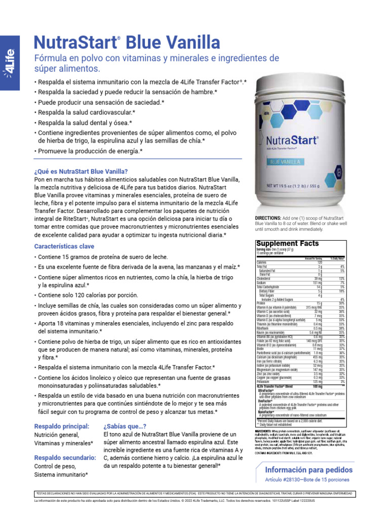 Nutrastart 202210 PPS SPA 20221025084813 | PDF | Magnesium | Nutrients