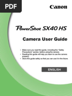 Canon SX40 HS Powershot User Guide