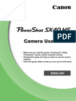 Canon SX40 HS Powershot User Guide