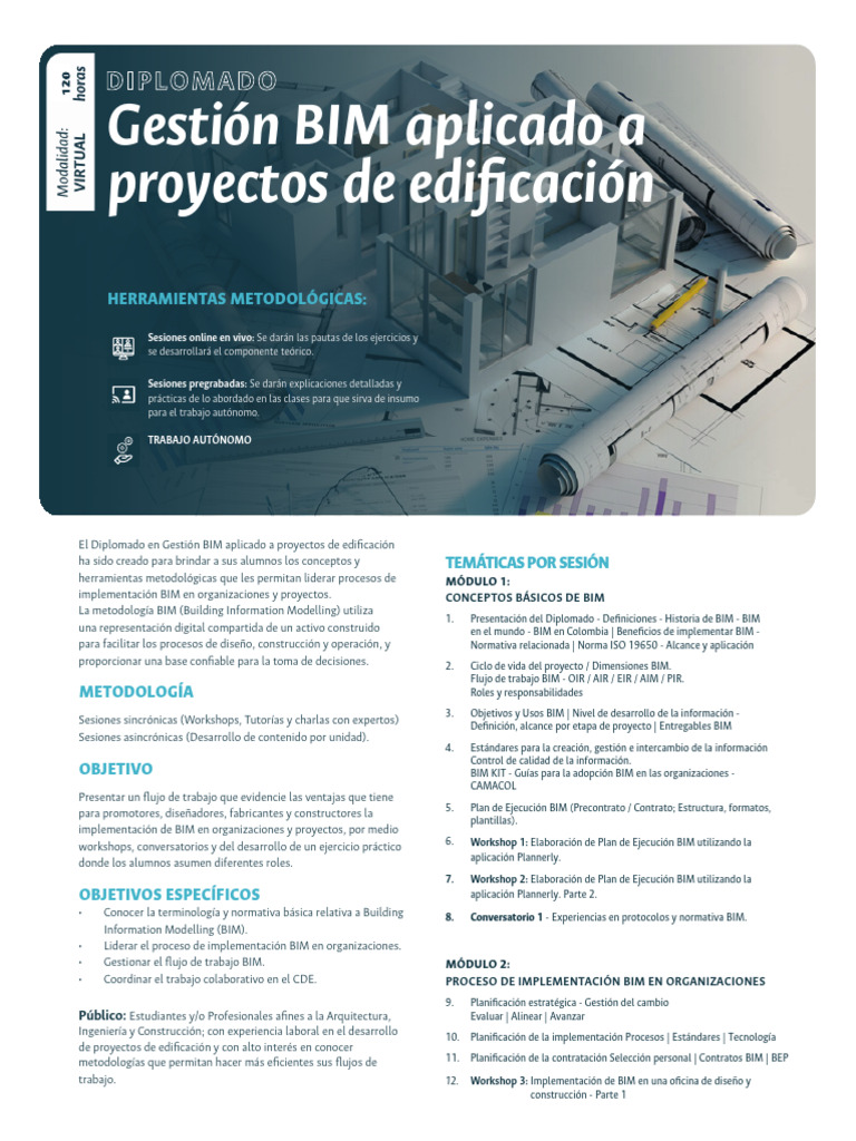 Diplomado en Gestión BIM para Proyectos | PDF | Autodesk Revit ...