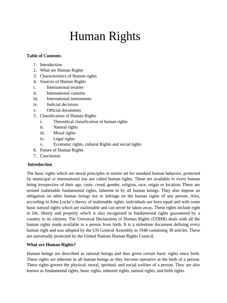 Understanding Human Rights Overview | PDF | Human Rights | Rights
