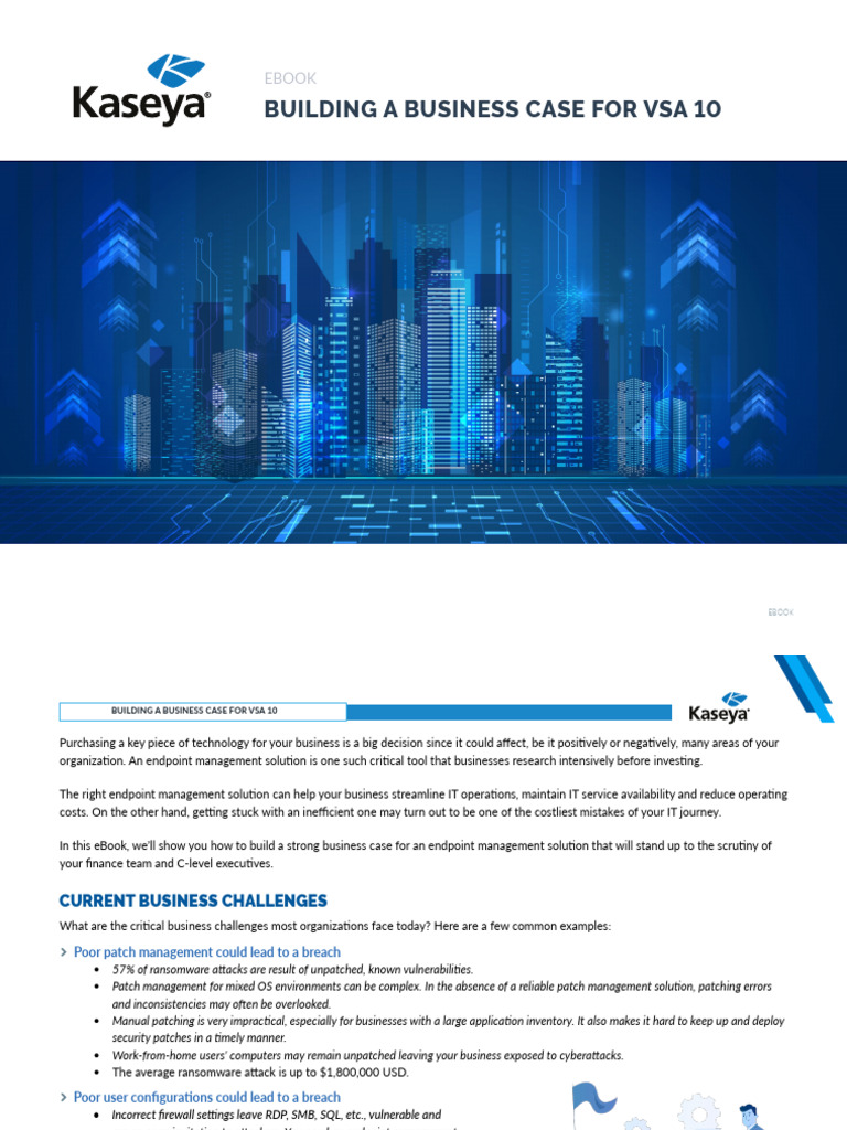 Kasaya Ebook Managed Services Justificaiton | PDF | Computer Security ...