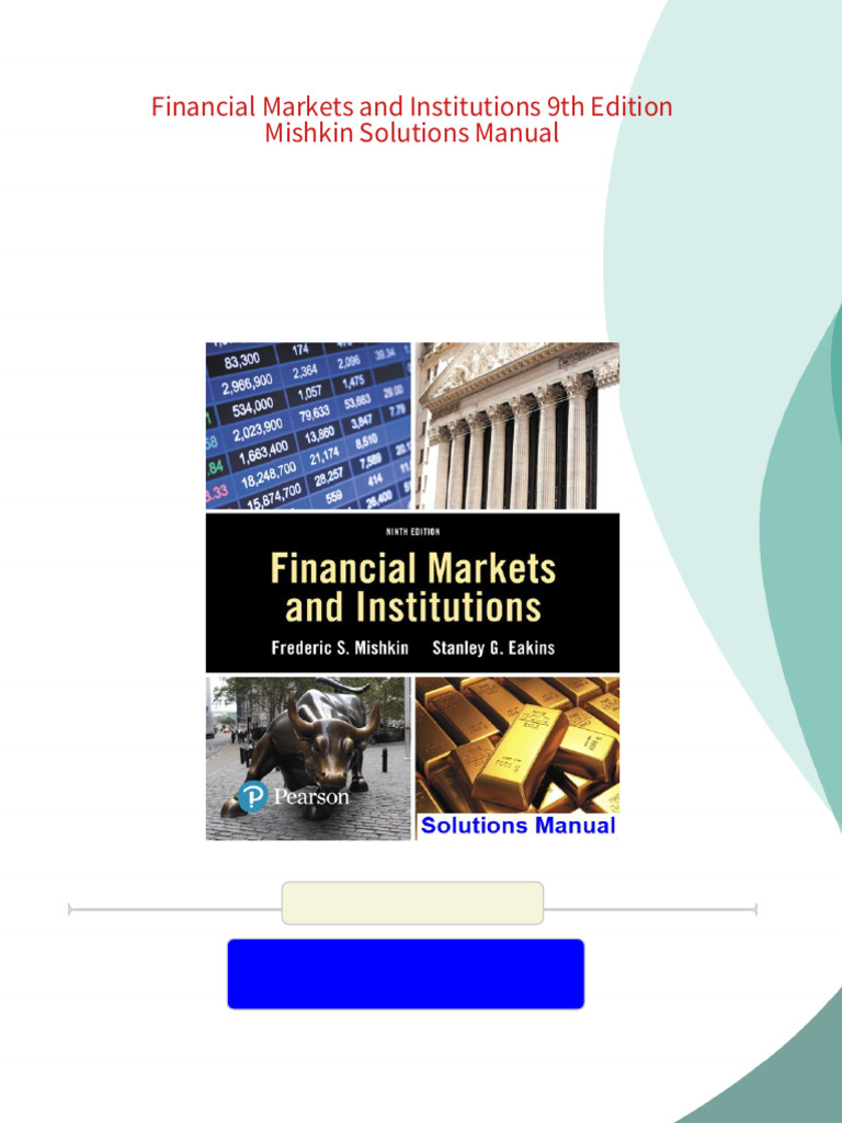 Financial markets and institutions 9th edition mishkin solutions manual