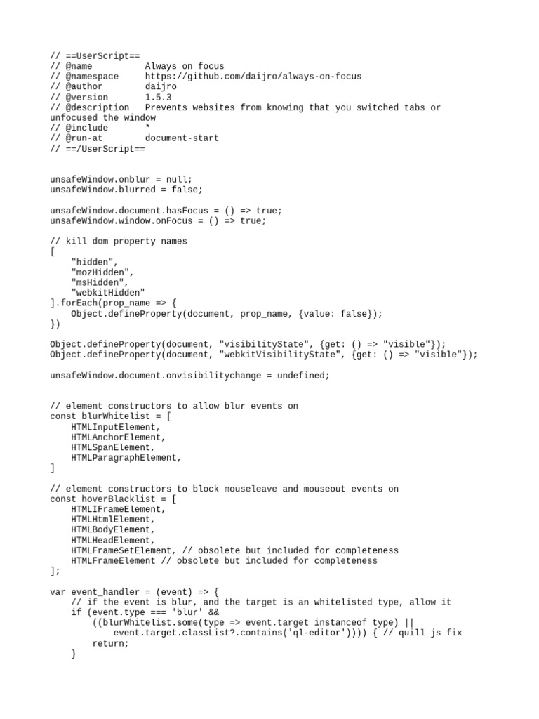 On focus colocar no tampermonkey pdf