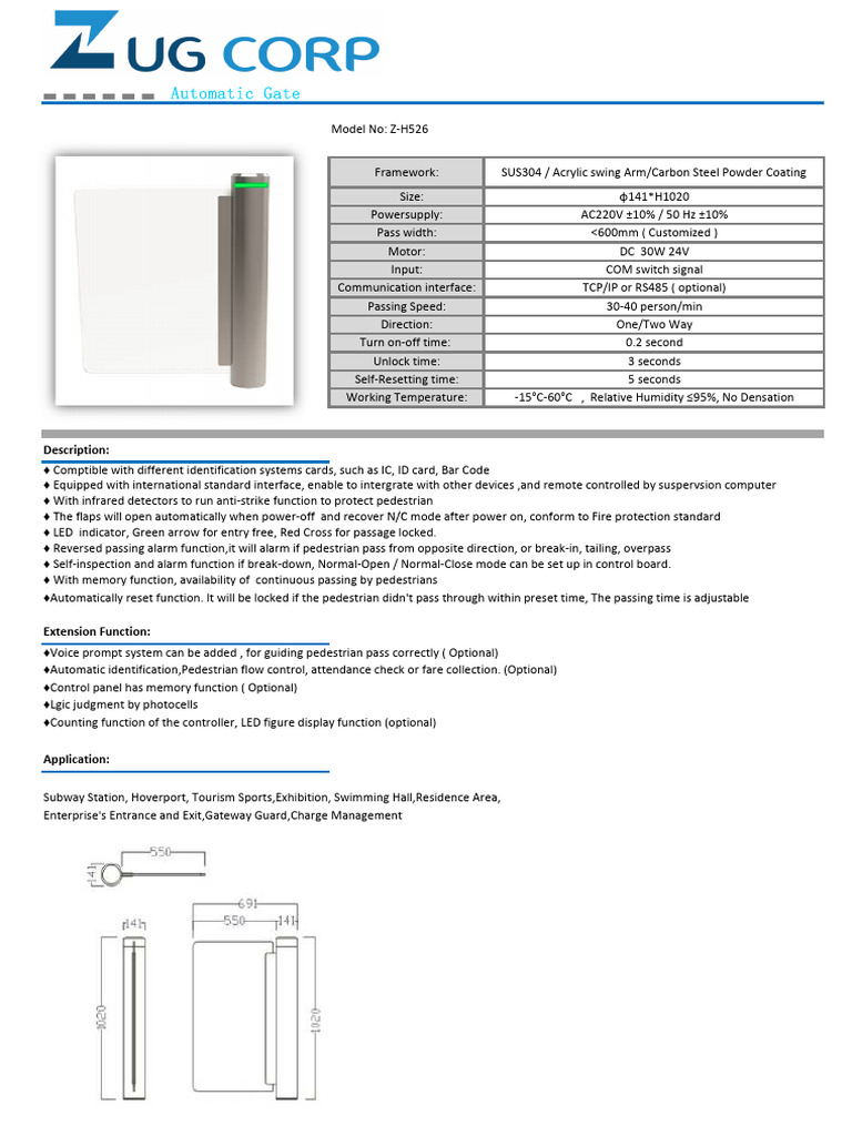 Automatic Gate: Description | PDF | Materials | Industrial Processes