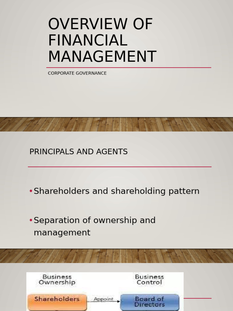 Financial Management & Corporate Governance | PDF | Corporate ...
