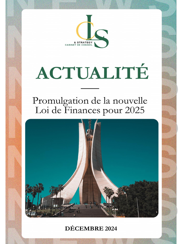 Loi de Finances 2025 : Réformes Fiscales | PDF | Impôts | Taxe sur la ...
