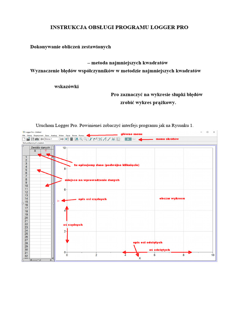 Logger Pro Instrukcja Nowa | PDF