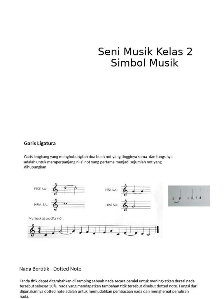 Simbol dan Fungsi Dotted Note | PDF
