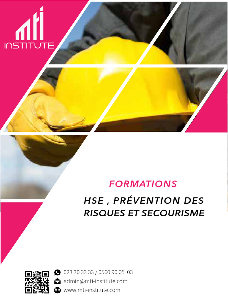 Formation HSE : Prévention et Secourisme | PDF | Santé et sécurité au ...