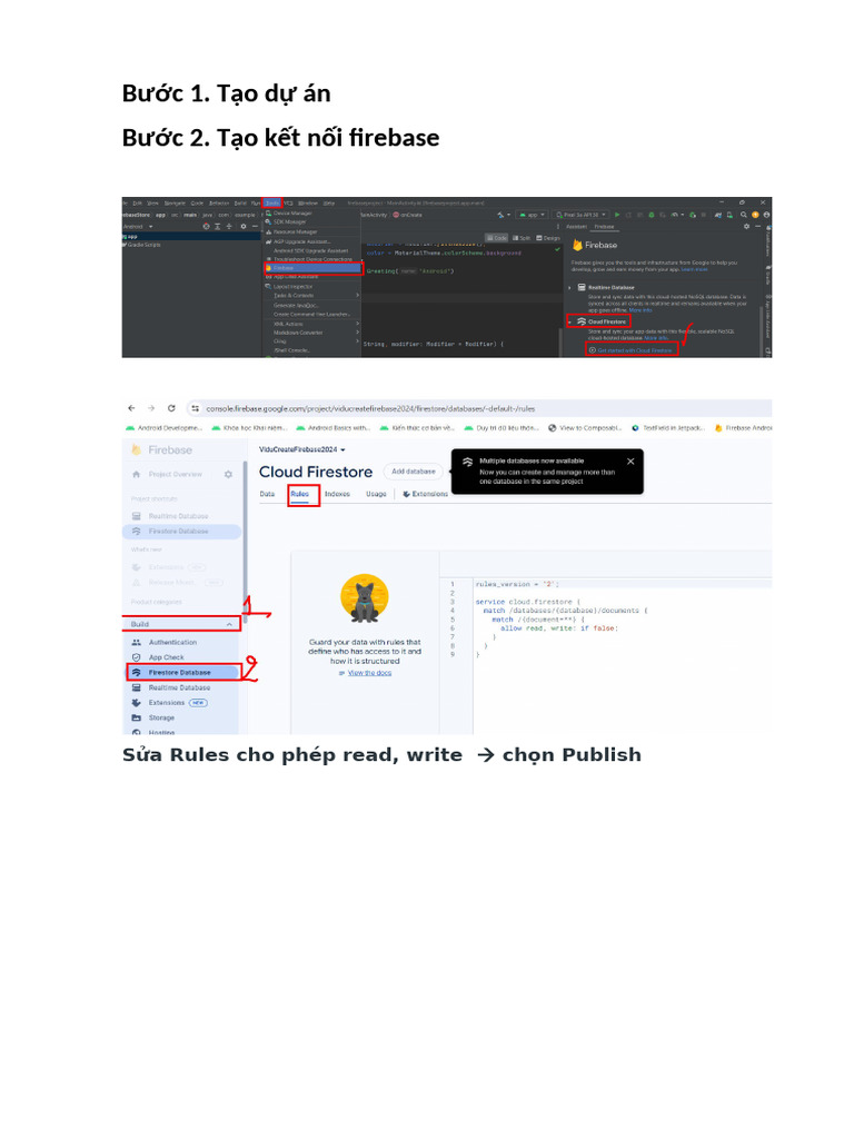Hướng dẫn tích hợp Firebase cho Android | PDF | Computing | Software