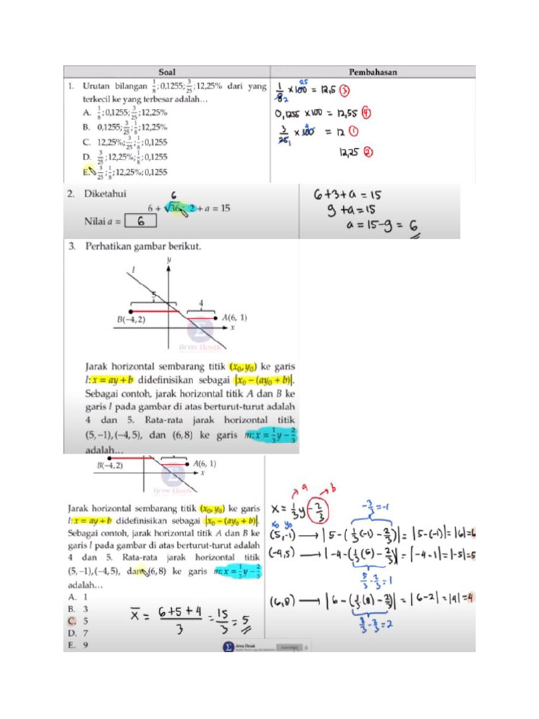 Soal Latihan Utbk 6 | PDF