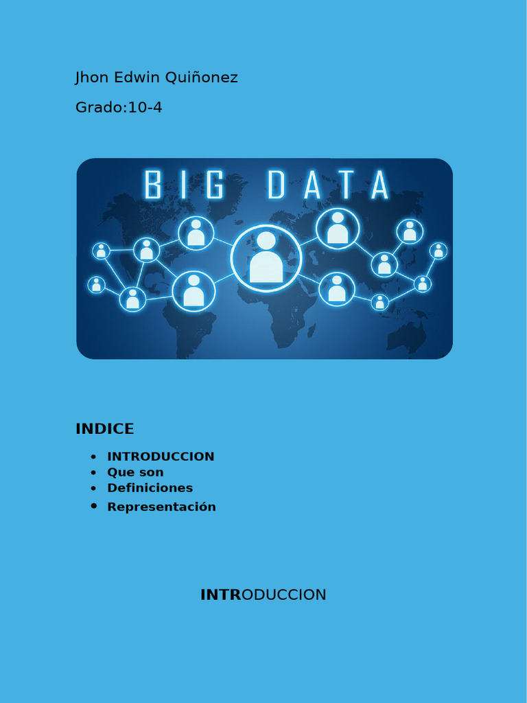 Introducción al Big Data y su Gestión | PDF | Datos | Big Data