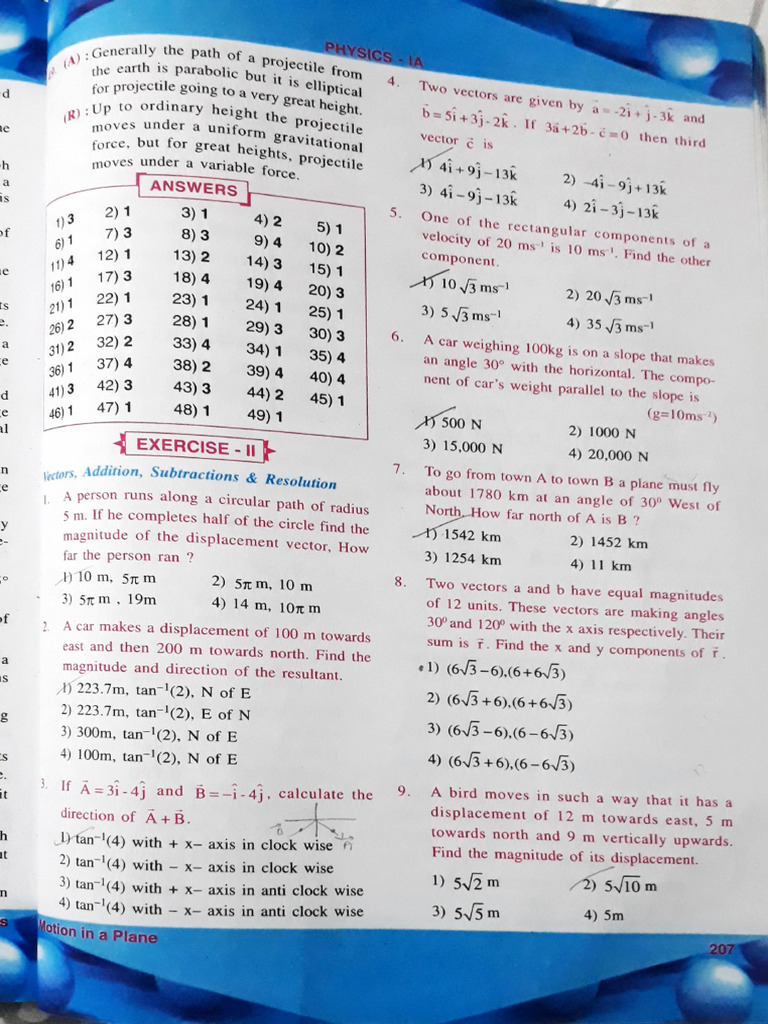 Motion in A Plane | PDF