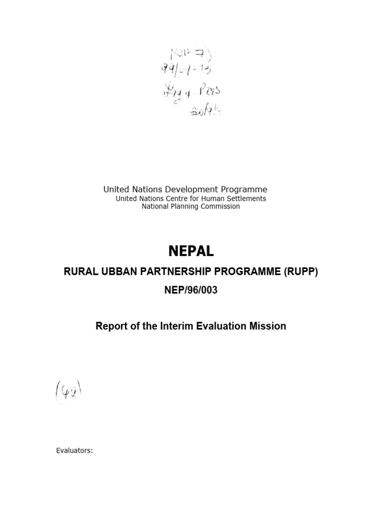 Rural-Urban Partnership Programme 2001 | PDF | Poverty | Poverty ...