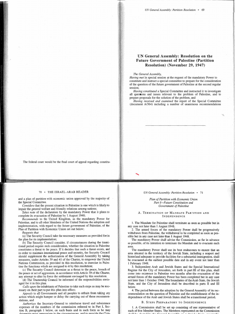 6c-UN Partition Resolution-Only | PDF