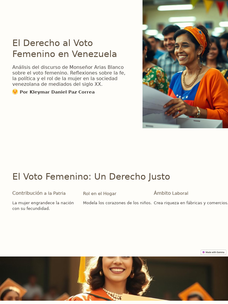 El Derecho Al Voto Femenino en Venezuela | PDF