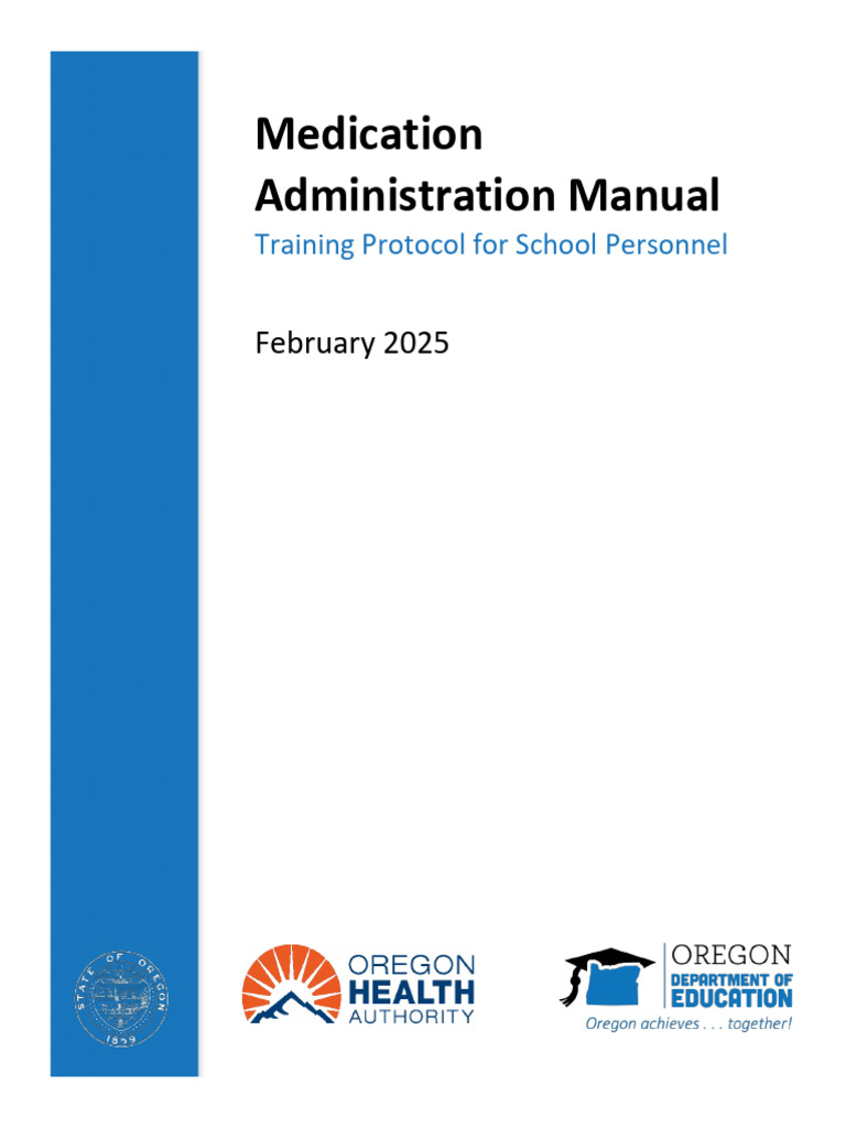 Oregon School Medication Training Manual | PDF | Tablet (Pharmacy ...