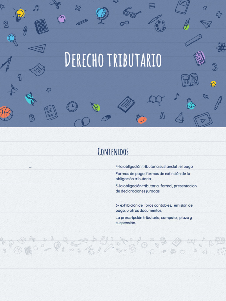 PDF Tributario Clase 3 | PDF | Impuestos | Pagos