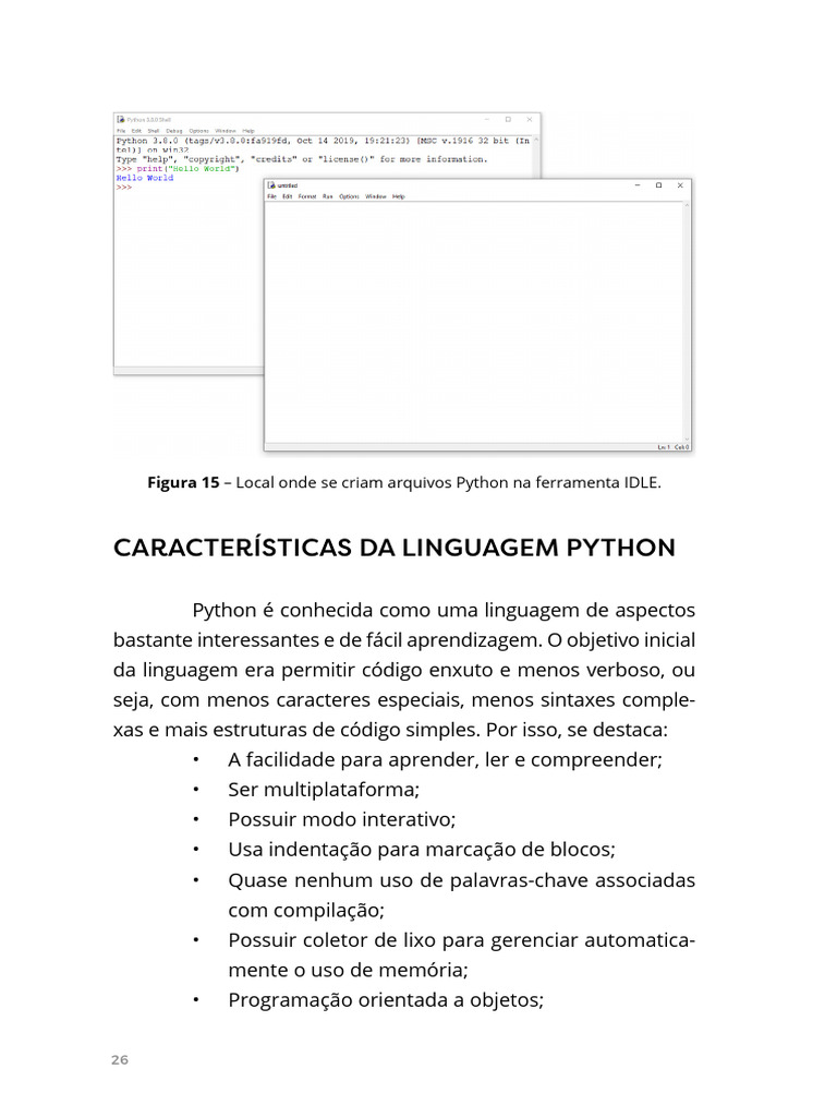 Características da Linguagem Python | PDF