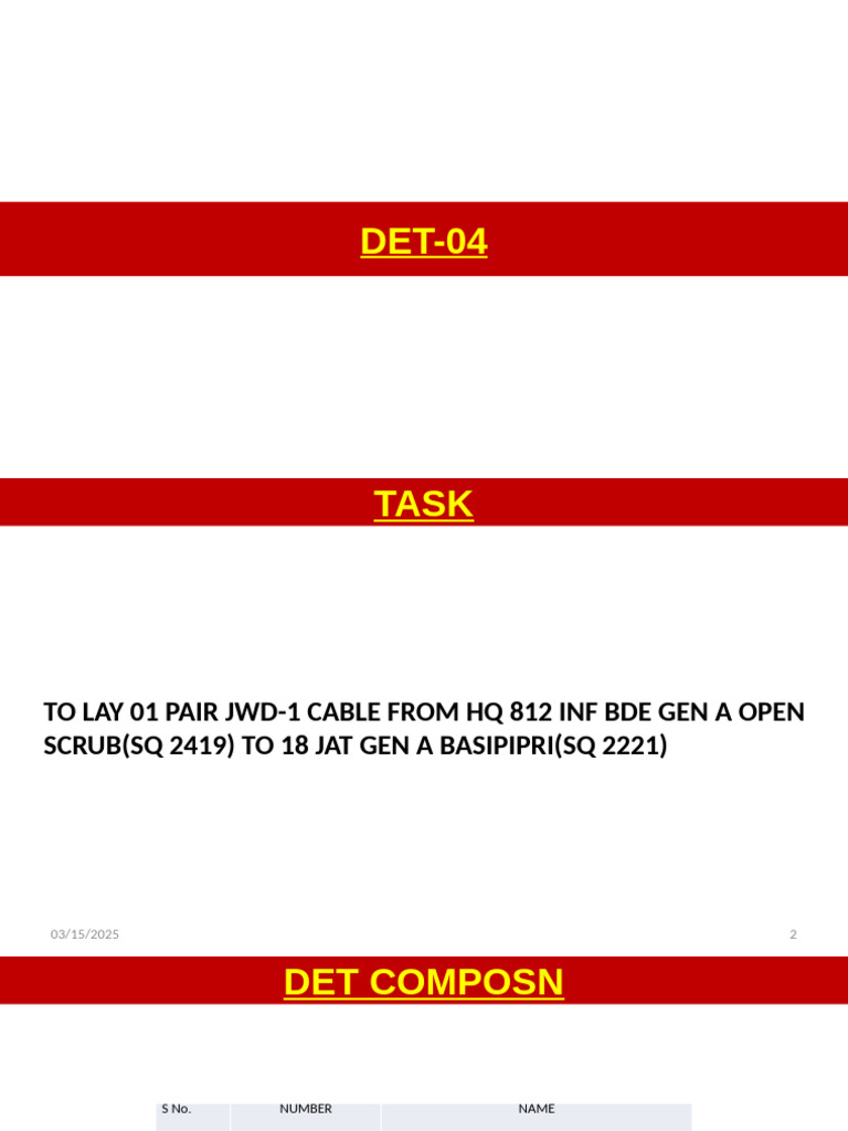 Cable Laying Task and Recommendations | PDF