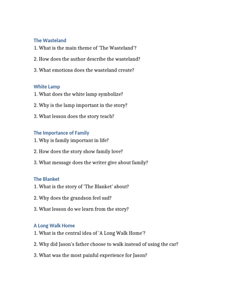 Lessons from Key Stories | PDF