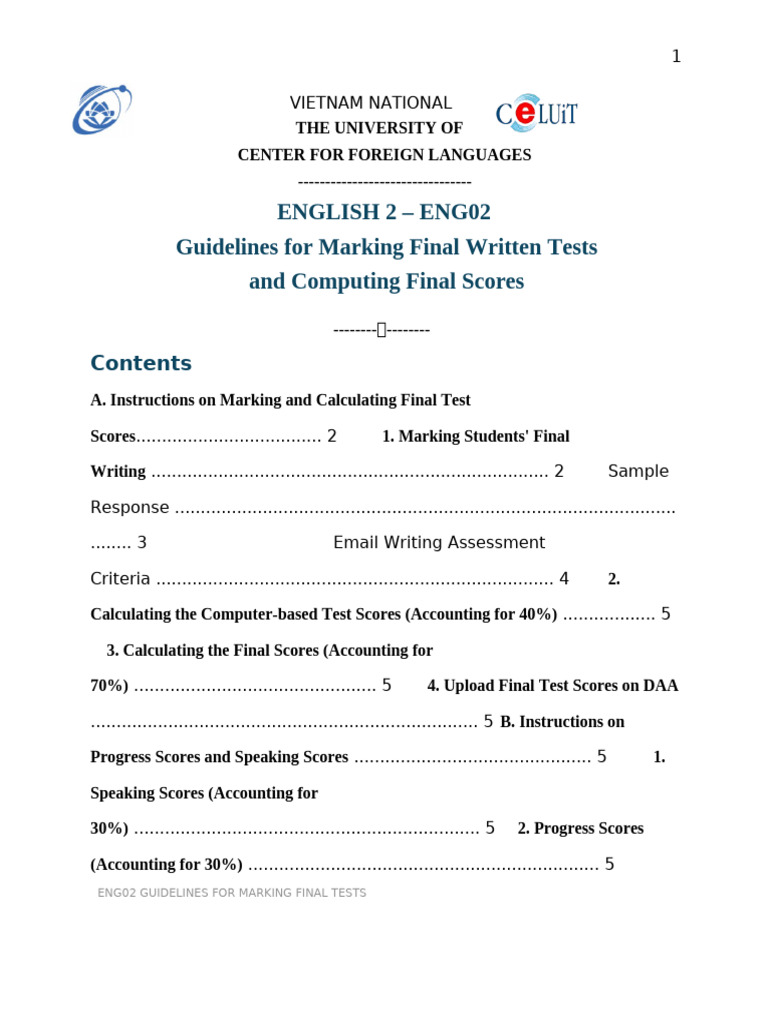 2425S1 ENG02 Marking Guidelines | PDF | Point Of Sale | Human Communication