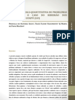 Avaliação Quali - Quantitatica de Problemas Ambientais o Caso Do Ribeirão Dos Pereiras, em Guapó (GO)