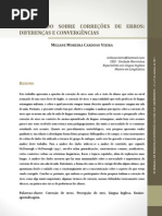 Dialogando sobre correções de erros diferenças e convergências