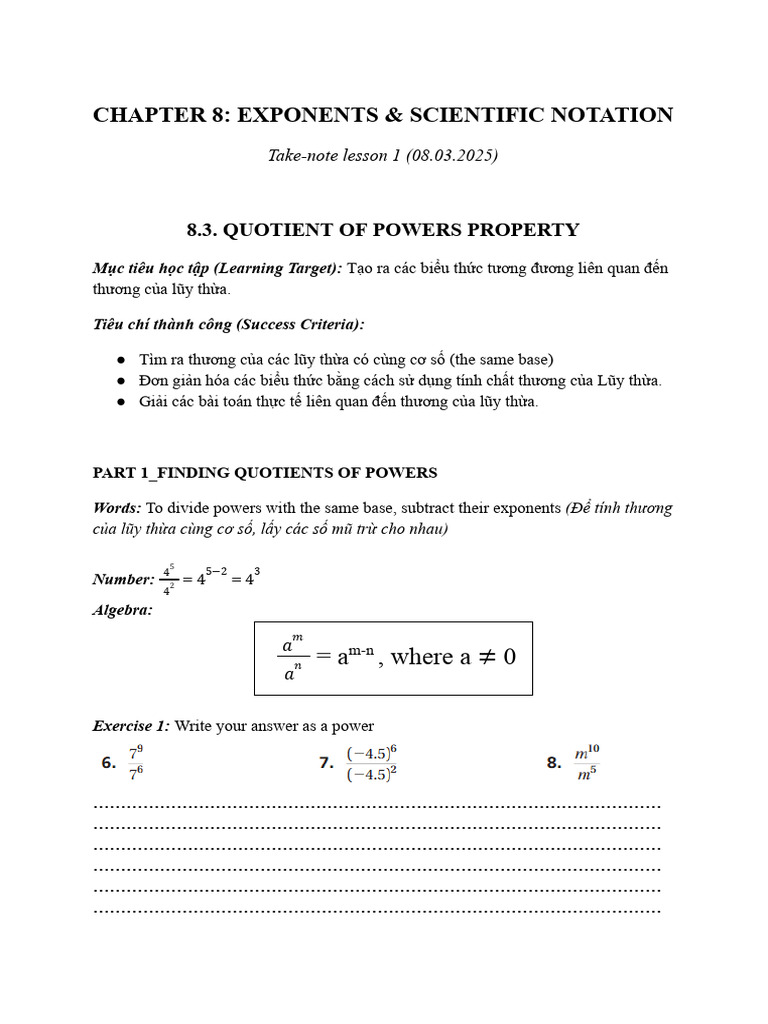Math - 8.3 - LESSON PLAN (08.03.25) | PDF