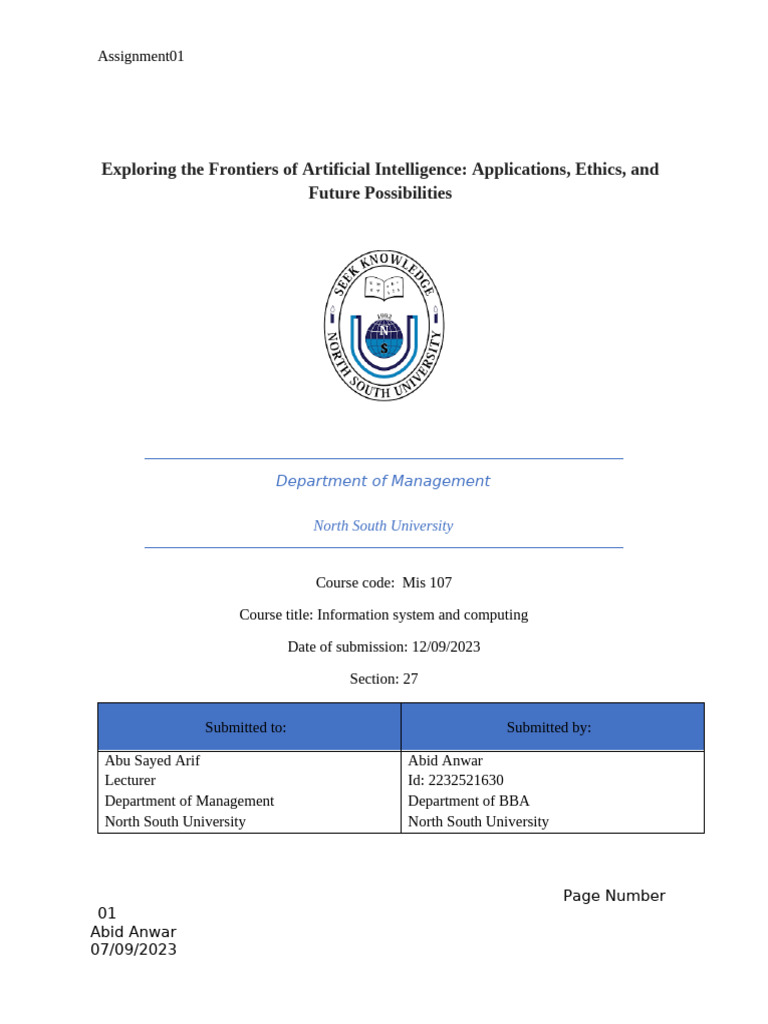 Mis107 Assignment Final 2 | PDF | Artificial Intelligence ...