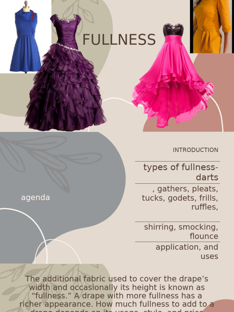 Types and Uses of Fullness in Garments | PDF | Seam (Sewing ...