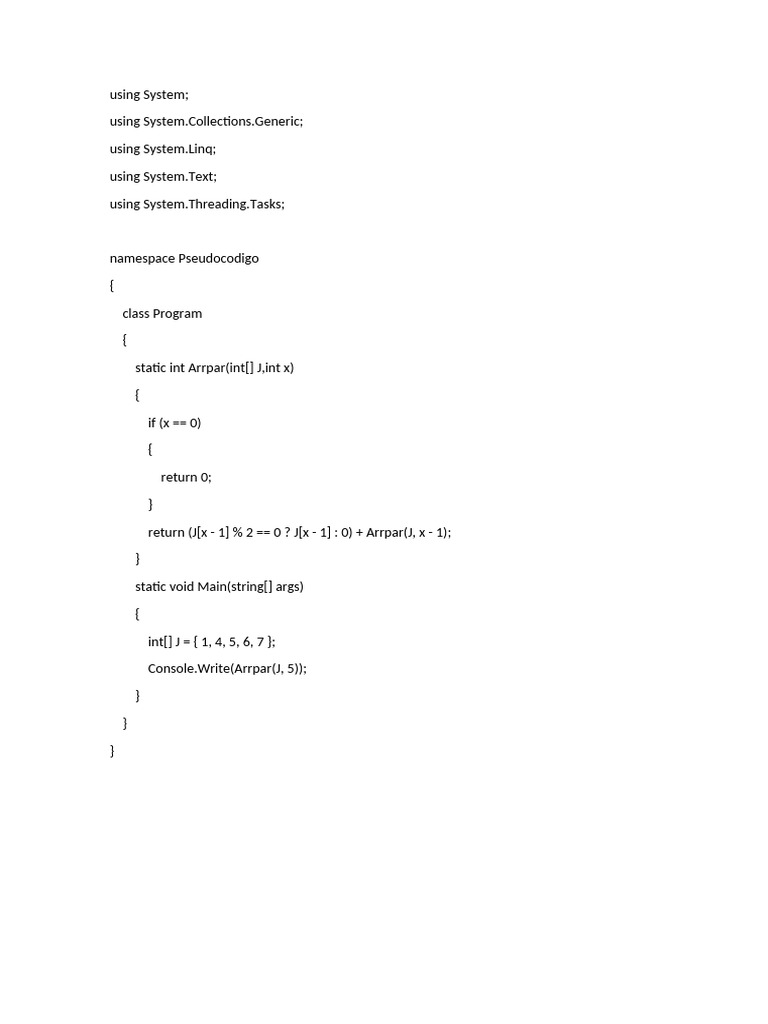 Recursive Even Sum Function | PDF