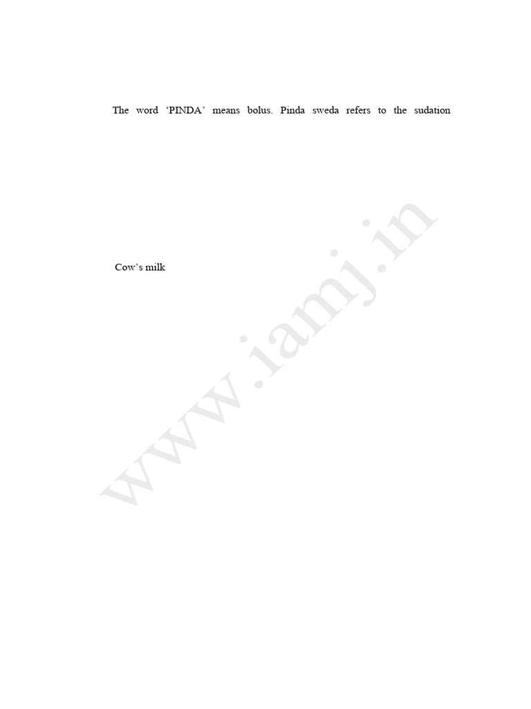 Shashtika Pinda Sweda Procedure Guide | PDF