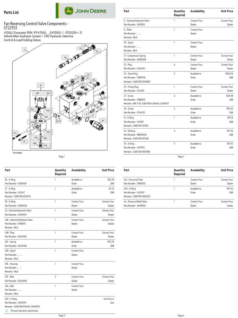 Fan Reversing Control Valve Components | PDF | Valve | Plumbing