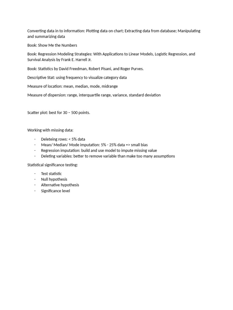 Data Visualization and Statistical Analysis | PDF