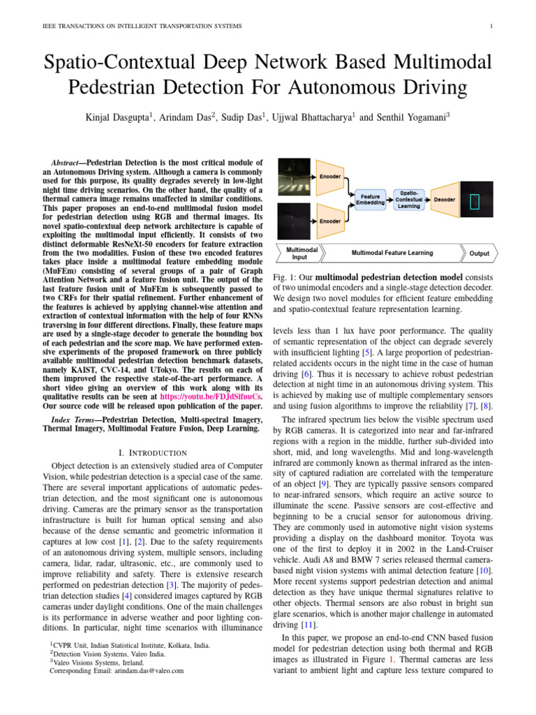 Spatio Contextual Deep Network Ujjwal Sir Paper | PDF | Infrared ...