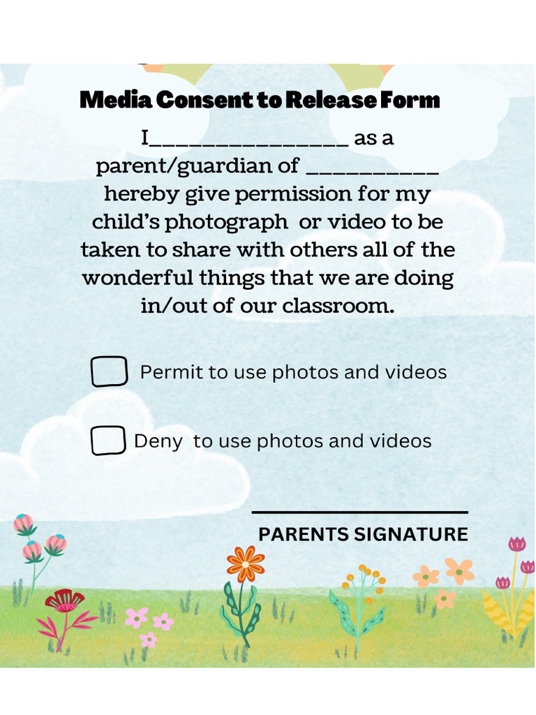 Media Consent Form | PDF