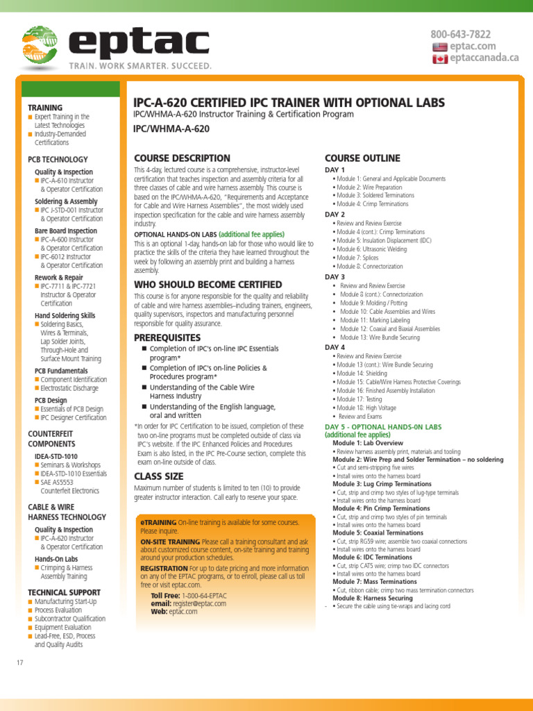 EPTAC DataSheet 620-CIT | PDF | Printed Circuit Board | Electrical ...
