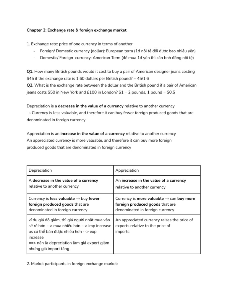 Understanding Exchange Rates and FX Market | PDF | Foreign Exchange ...