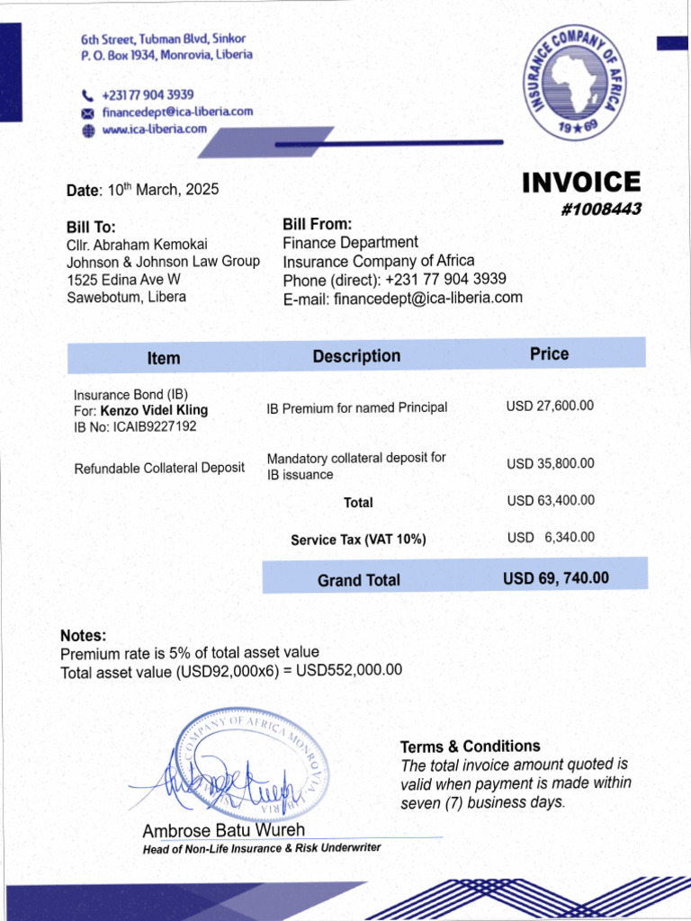 ICAInvoice Scan | PDF