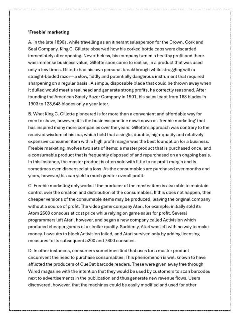 'Freebie' Marketing | PDF | English Language | Dialect